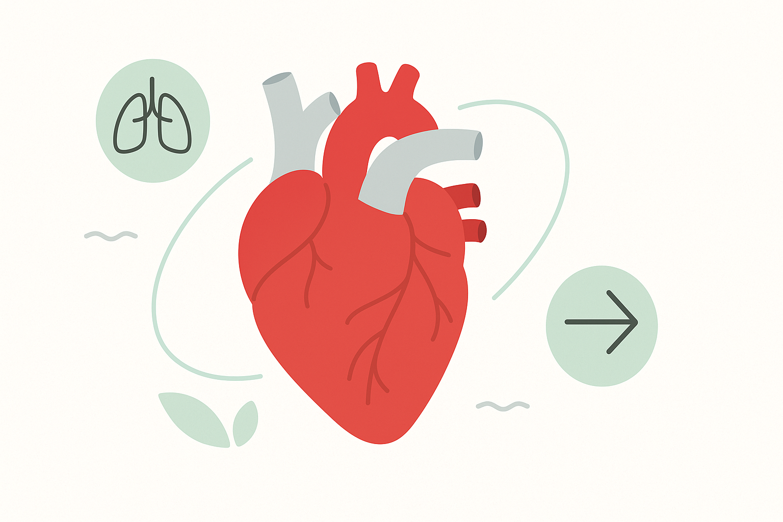 Иллюстрация здорового сердца