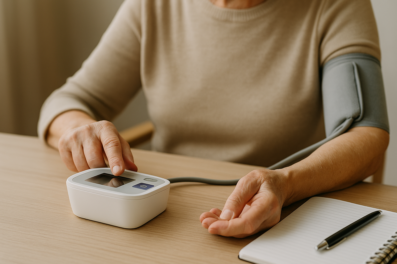 Измерение давления на домашнем тонометре